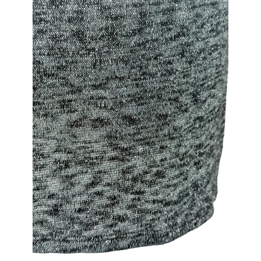 Juicy Couture Blue & Silver Metallic Ombre Cold Shoulder Knit Top Glam Croquette - Picture 7 of 13
